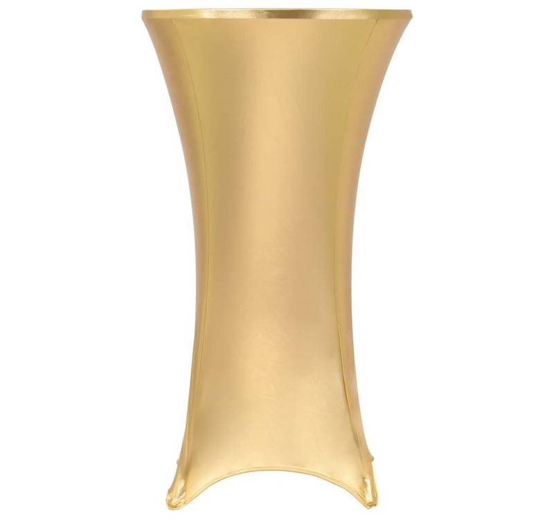 vidaXL Hussen-Set 2 Stück Stretch-Tischdecken Golden 60 cm von vidaXL