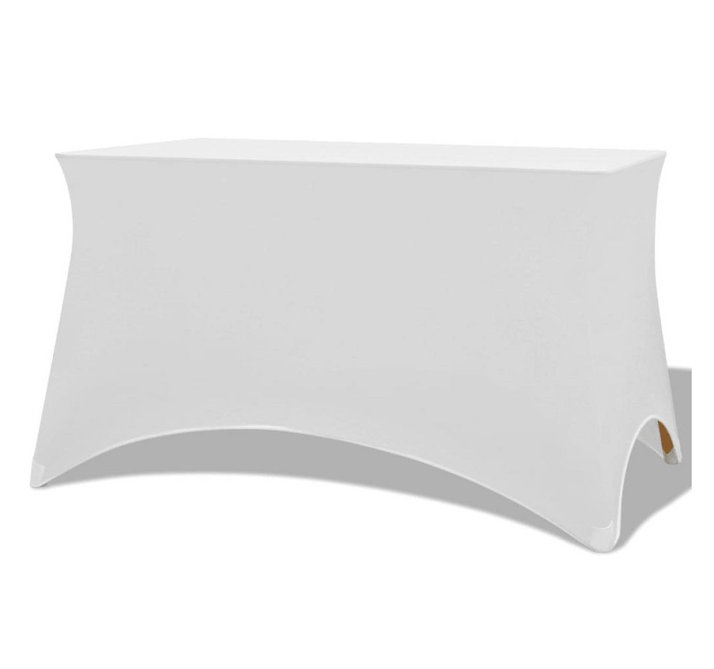 vidaXL Hussen-Set Stretch-Tischhusse 2 Stk. 120 x 60,5 x 74 cm Weiß vidaXL Hussen-Set Stretch-Tischhusse 2 Stk. 120 x 60,5 x 74 cm Weiß von vidaXL
