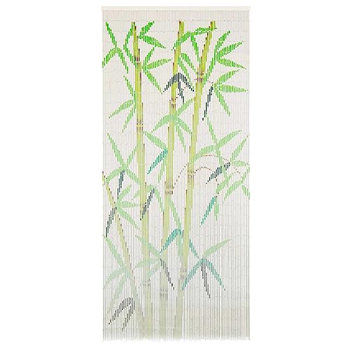 vidaXL Insektenschutz Türvorhang Bambusvorhang Fliegenvorhang Balkonvorhang Fadenvorhang Dekovorhang Vorhang Balkon Terrasse Bambus 90x200cm von vidaXL