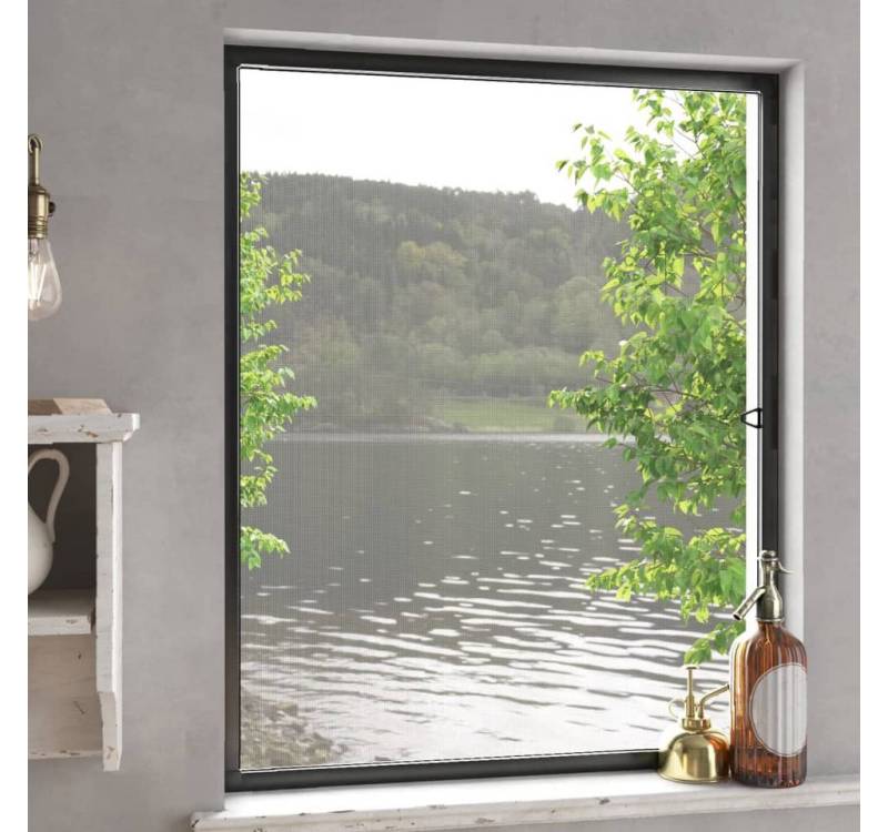 vidaXL Insektenschutz-Vorhang, Insektenschutz für Fenster Anthrazit 80x100 cm von vidaXL
