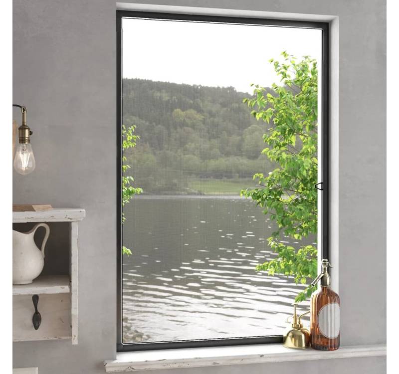 vidaXL Insektenschutz-Vorhang, Insektenschutz für Fenster Anthrazit 80x120 cm von vidaXL