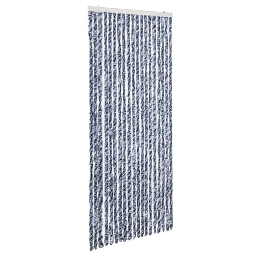 vidaXL Insektenschutz Vorhang Flauschvorhang Plüschvorhang Türvorhang Fadenvorhang Fliegenschutz Wohnwagen Camping Blau Weiß 56x200cm Chenille vidaXL Insektenschutz Vorhang Flauschvorhang Plüschvorhang Türvorhang Fadenvorhang Fliegenschutz Wohnwagen Camping Blau Weiß 56x200cm Chenille von vidaXL