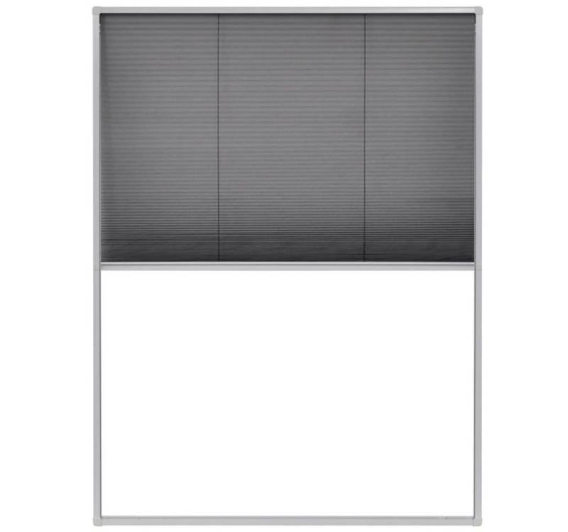 vidaXL Insektenschutz-Vorhang Insektenschutz-Plissee für Fenster Aluminium 80 x 120 cm von vidaXL