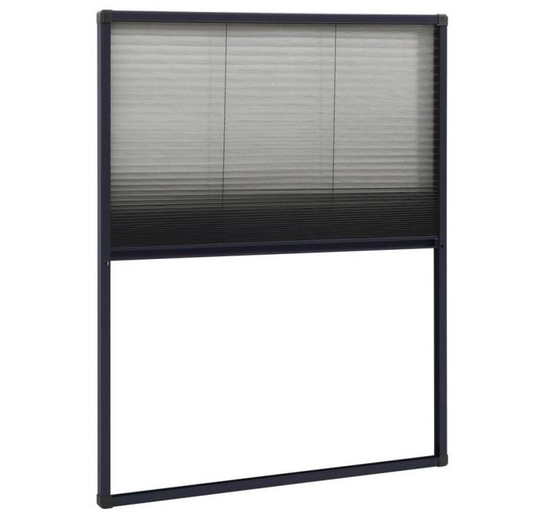 vidaXL Insektenschutz-Vorhang Insektenschutz-Plissee für Fenster Aluminium Anthrazit 80x120cm von vidaXL