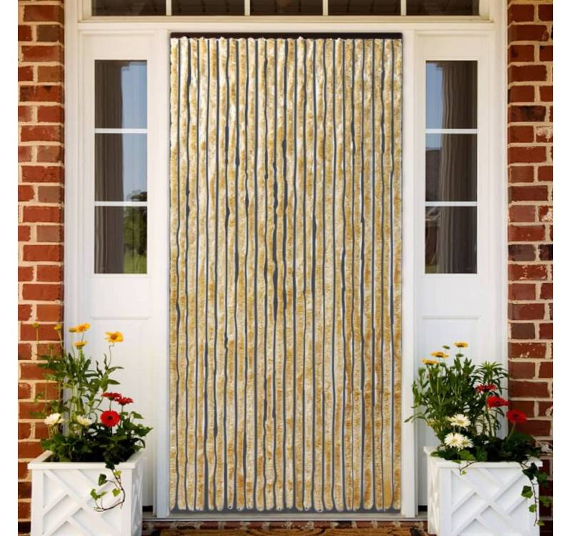 vidaXL Insektenschutz-Vorhang Insektenschutz-Vorhang Beige 100x220 cm Chenille von vidaXL