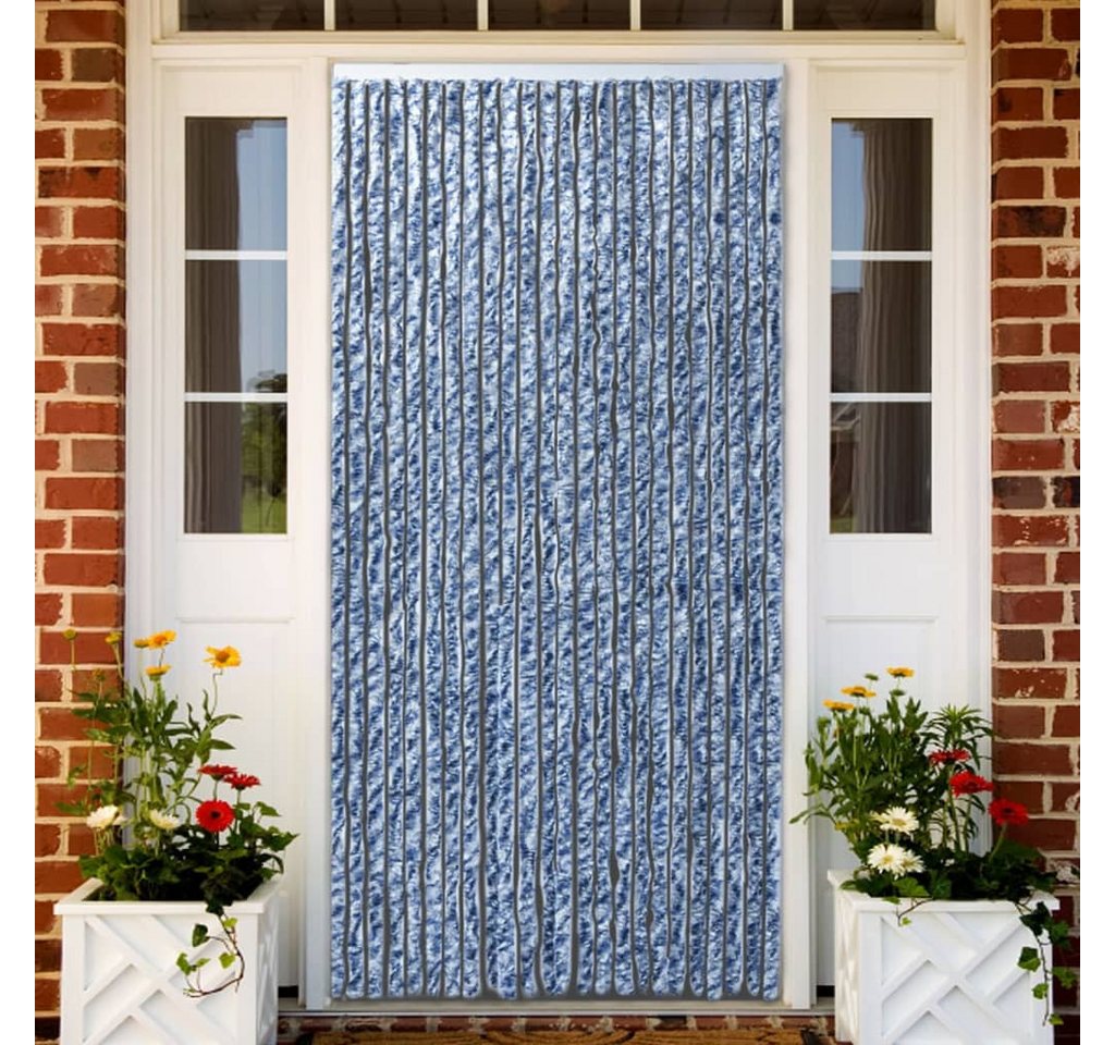 vidaXL Insektenschutz-Vorhang Insektenschutz-Vorhang Blau Weiß und Silbern 90x220cm Chenille vidaXL Insektenschutz-Vorhang Insektenschutz-Vorhang Blau Weiß und Silbern 90x220cm Chenille von vidaXL