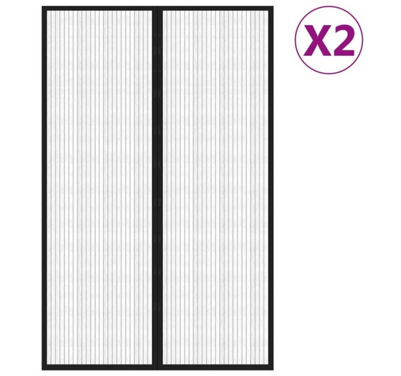 vidaXL Insektenschutz-Vorhang, Fliegengitter-Türvorhänge 2 Stk. Magnet Schwarz 220x130 cm vidaXL Insektenschutz-Vorhang, Fliegengitter-Türvorhänge 2 Stk. Magnet Schwarz 220x130 cm von vidaXL