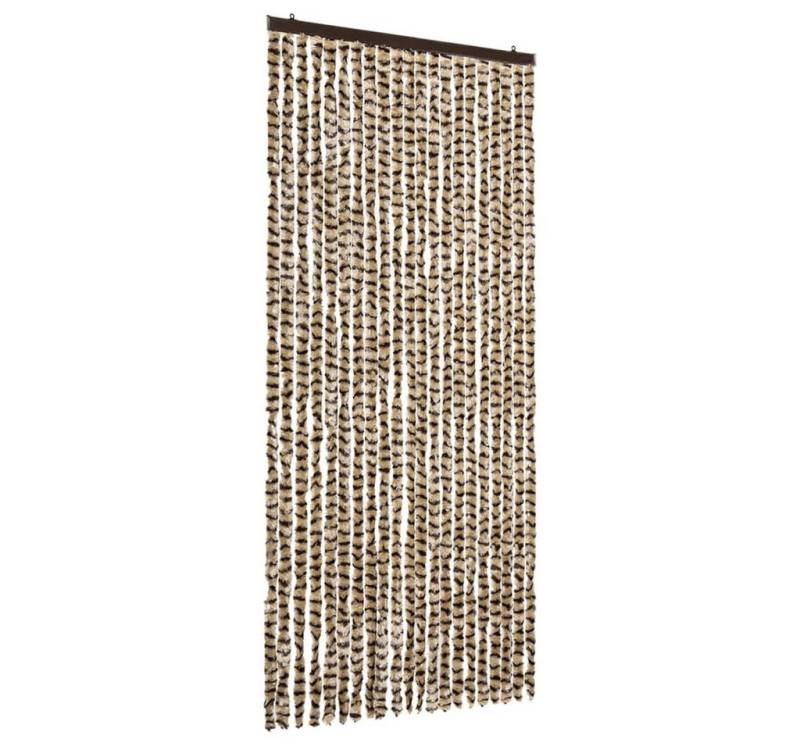 vidaXL Insektenschutz-Vorhang, Fliegenvorhang Beige und Braun 90x220 cm Chenille von vidaXL