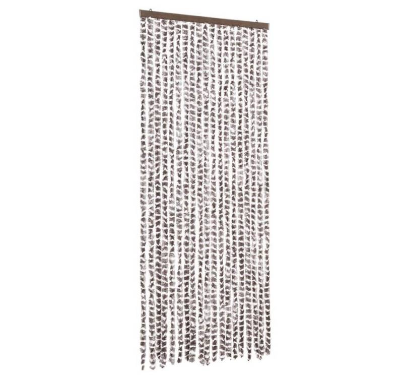vidaXL Insektenschutz-Vorhang, Fliegenvorhang Taupe und Weiß 56x185 cm Chenille von vidaXL