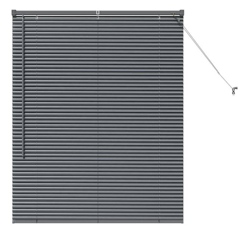 vidaXL Jalousie Fenster Jalousie Dunkelgrau 105 x 130 cm Aluminium von vidaXL