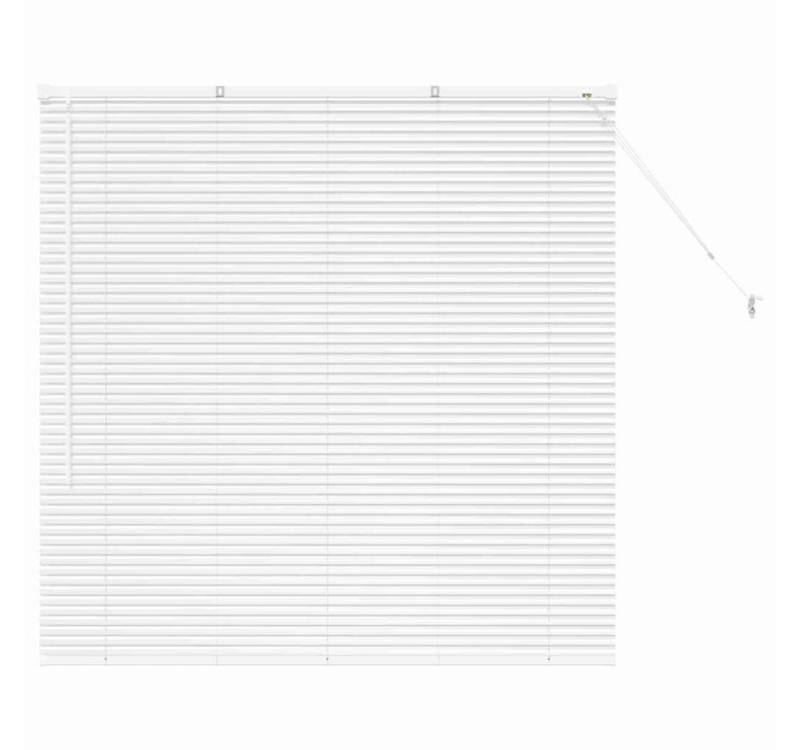 vidaXL Jalousie Fenster Jalousie mit Vorhängen Sonstiges Weiß 80 x 130 cm Aluminium von vidaXL