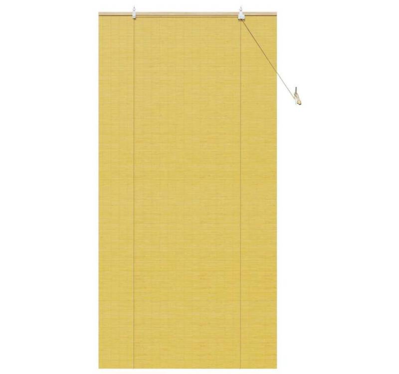 vidaXL Jalousie Fensterjalousien und -schattierungen Gelb 110 x 220 cm Bambus von vidaXL