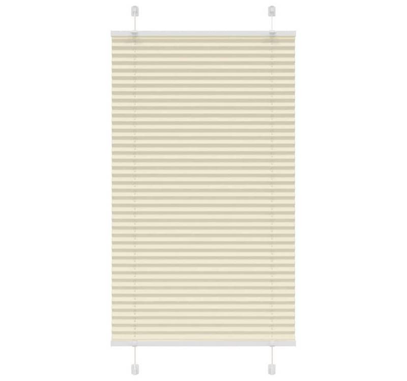 vidaXL Jalousie Plissee Creme 70x100 cm Stoffbreite 69,4 cm Polyester von vidaXL