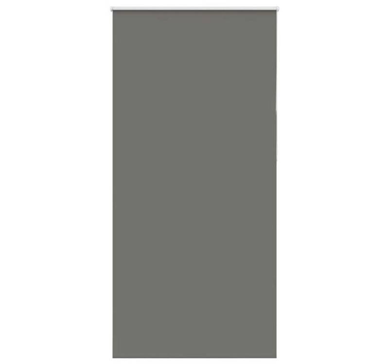 vidaXL Jalousie Verdunkelungsrollo Grau 90x210 cm Stoffbreite 85,7 cm Polyester von vidaXL