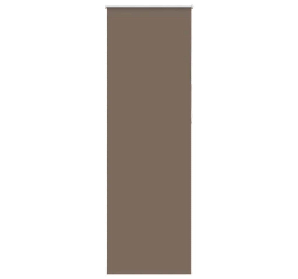 vidaXL Jalousie Verdunkelungsrollo Kaffeebraun 80x210cm Stoffbreite 75,7 cm von vidaXL