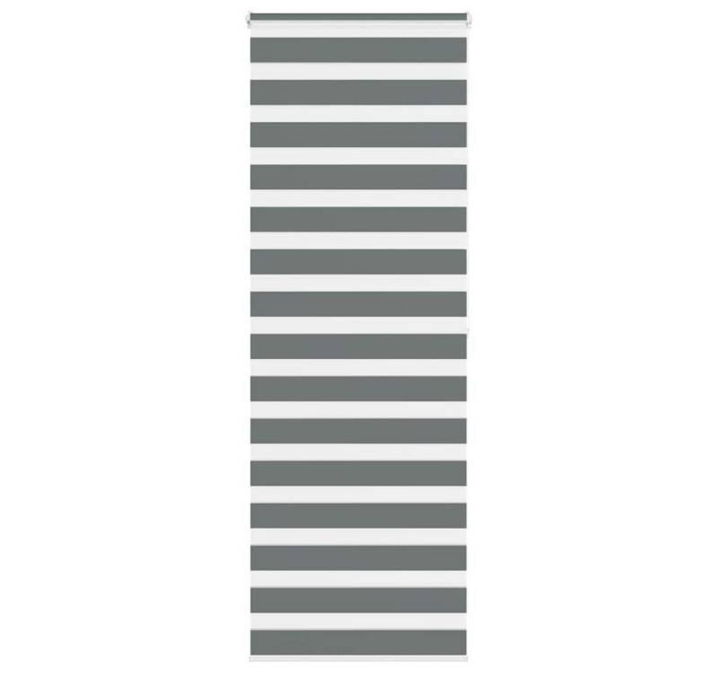 vidaXL Jalousie Zebrarollo Dunkelgrau 85x200 cm Stoffbreite 80,9 cm Polyester von vidaXL