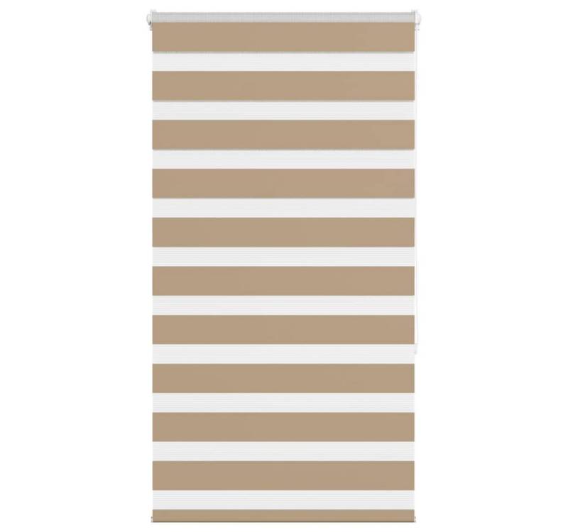 vidaXL Jalousie Zebrarollo Sandbraun 90x150 cm Stoffbreite 85,9 cm Polyester von vidaXL