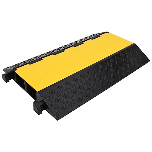 vidaXL Kabelbrücke mit 2 Kanälen Schlauchbrücke Überfahrschutz Kabel Rampe LKW PKW Kabelschutz Kabelkanal Brücke Fußbodenkanal 90cm Gummi vidaXL Kabelbrücke mit 2 Kanälen Schlauchbrücke Überfahrschutz Kabel Rampe LKW PKW Kabelschutz Kabelkanal Brücke Fußbodenkanal 90cm Gummi von vidaXL