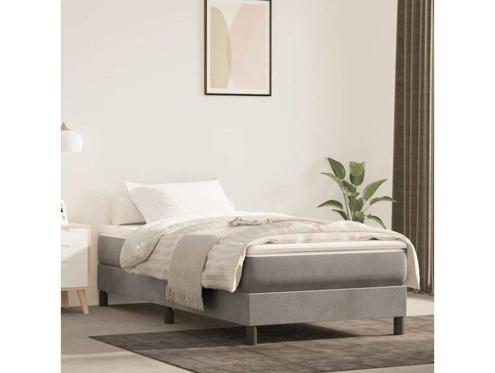 vidaXL Kaltschaummatratze, Taschenfederkernmatratze Hellgrau 100x220x20 cm Samt vidaXL Kaltschaummatratze, Taschenfederkernmatratze Hellgrau 100x220x20 cm Samt von vidaXL