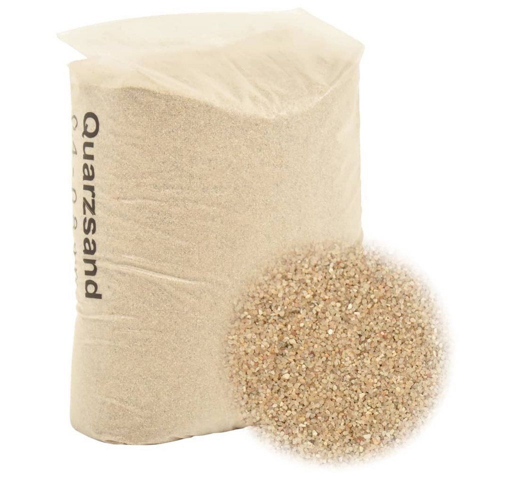 vidaXL Kartuschen-Filterpumpe Filtersand 25 kg 0,4-0,8 mm für Pool Sandfilter Anlage Poolfilter von vidaXL