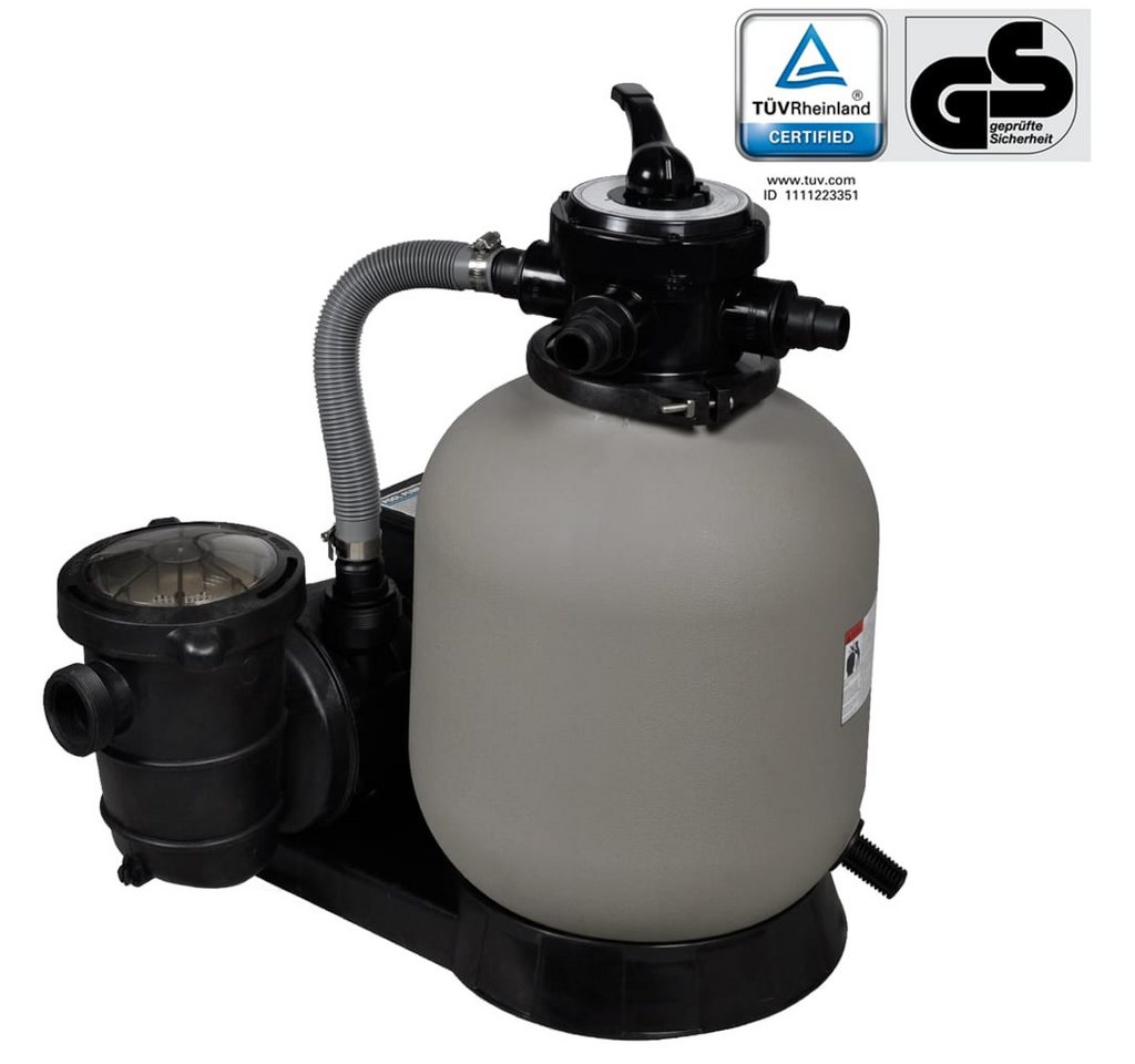 vidaXL Kartuschen-Filterpumpe Sandfilterpumpe 600 W 17000 L h Pool-Pumpe mit Sandfilter Swimmingpoo von vidaXL