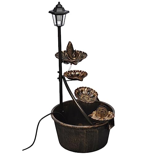 vidaXL Kaskadenbrunnen mit LED Lampe Wasserspiel Springbrunnen Dekobrunnen vidaXL Kaskadenbrunnen mit LED Lampe Wasserspiel Springbrunnen Dekobrunnen von vidaXL