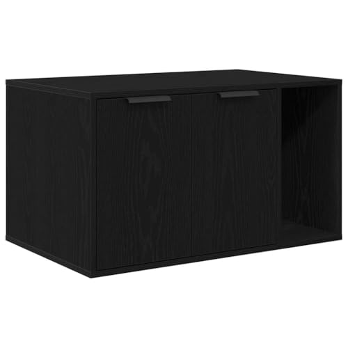 vidaXL Katzenklo Schwarz Eichen-Optik 80x50x45 cm Holzwerkstoff, Katzenmöbel, Katzenklo Möbel, Katzentoilette Möbel, Möbel Katzen, Katzentoilette vidaXL Katzenklo Schwarz Eichen-Optik 80x50x45 cm Holzwerkstoff, Katzenmöbel, Katzenklo Möbel, Katzentoilette Möbel, Möbel Katzen, Katzentoilette von vidaXL