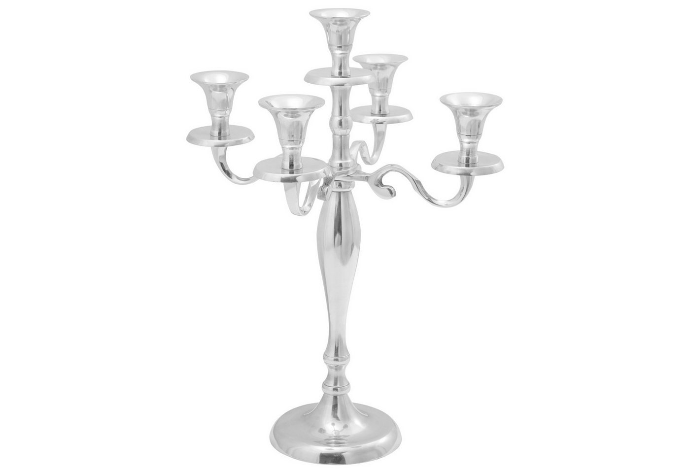 vidaXL Kerzenständer Kerzenhalter Silbern 29x29x40 cm Aluminium (1 St) von vidaXL