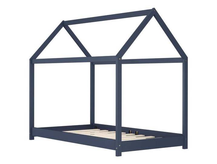vidaXL Kinderbett Kinderbett mit Himmel Kinderbett-Gestell Grau Massivholz Kiefer 80 x 1, grau vidaXL Kinderbett Kinderbett mit Himmel Kinderbett-Gestell Grau Massivholz Kiefer 80 x 1, grau von vidaXL