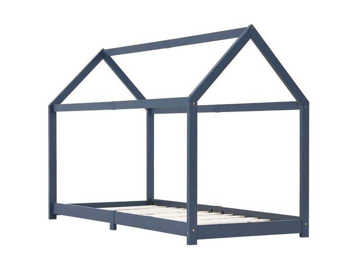 vidaXL Kinderbett Kinderbett mit Himmel Kinderbett-Gestell Grau Massivholz Kiefer 90 x 2, grau vidaXL Kinderbett Kinderbett mit Himmel Kinderbett-Gestell Grau Massivholz Kiefer 90 x 2, grau von vidaXL