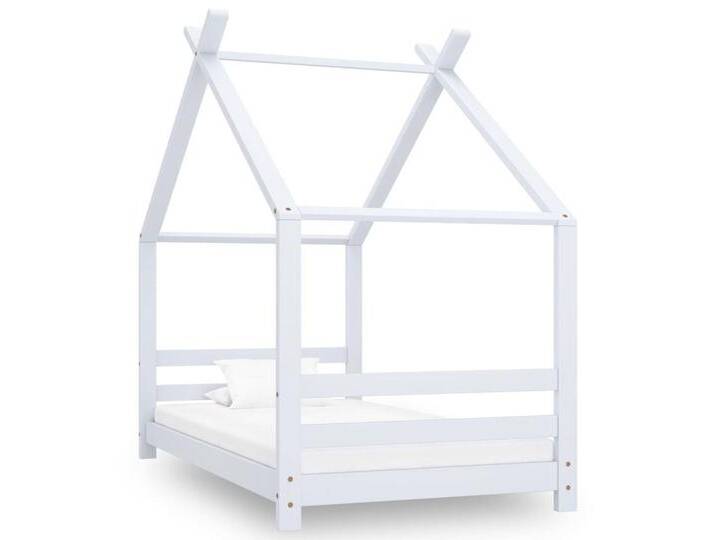 vidaXL Kinderbett Kinderbett mit Himmel Kinderbett-Gestell Himmelbett Weiß Holz Kiefer 8, weiß vidaXL Kinderbett Kinderbett mit Himmel Kinderbett-Gestell Himmelbett Weiß Holz Kiefer 8, weiß von vidaXL