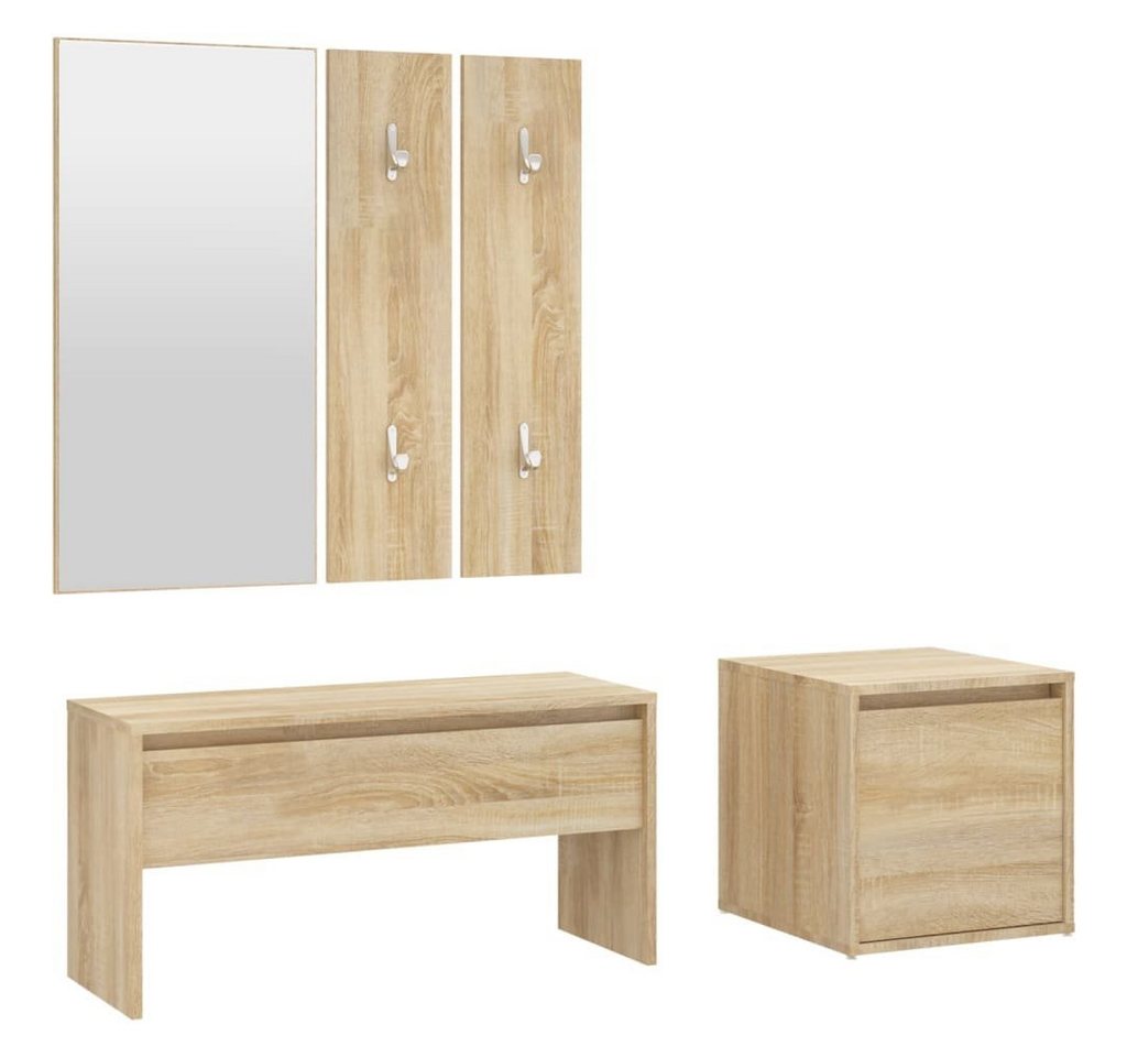 vidaXL Kleiderschrank Flurmöbel-Set Sonoma-Eiche Holzwerkstoff (1-St) von vidaXL