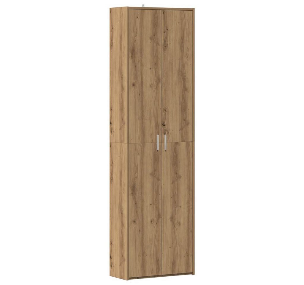 vidaXL Kleiderschrank Flurschrank Artisan-Eiche 55x25x189 cm Holzwerkstoff (1-St) von vidaXL