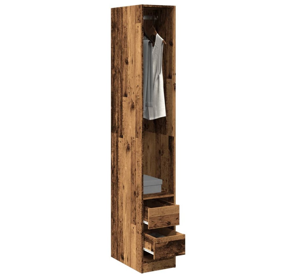 vidaXL Kleiderschrank Kleiderschrank Altholz-Optik 30x50x200 cm Spanplatte von vidaXL