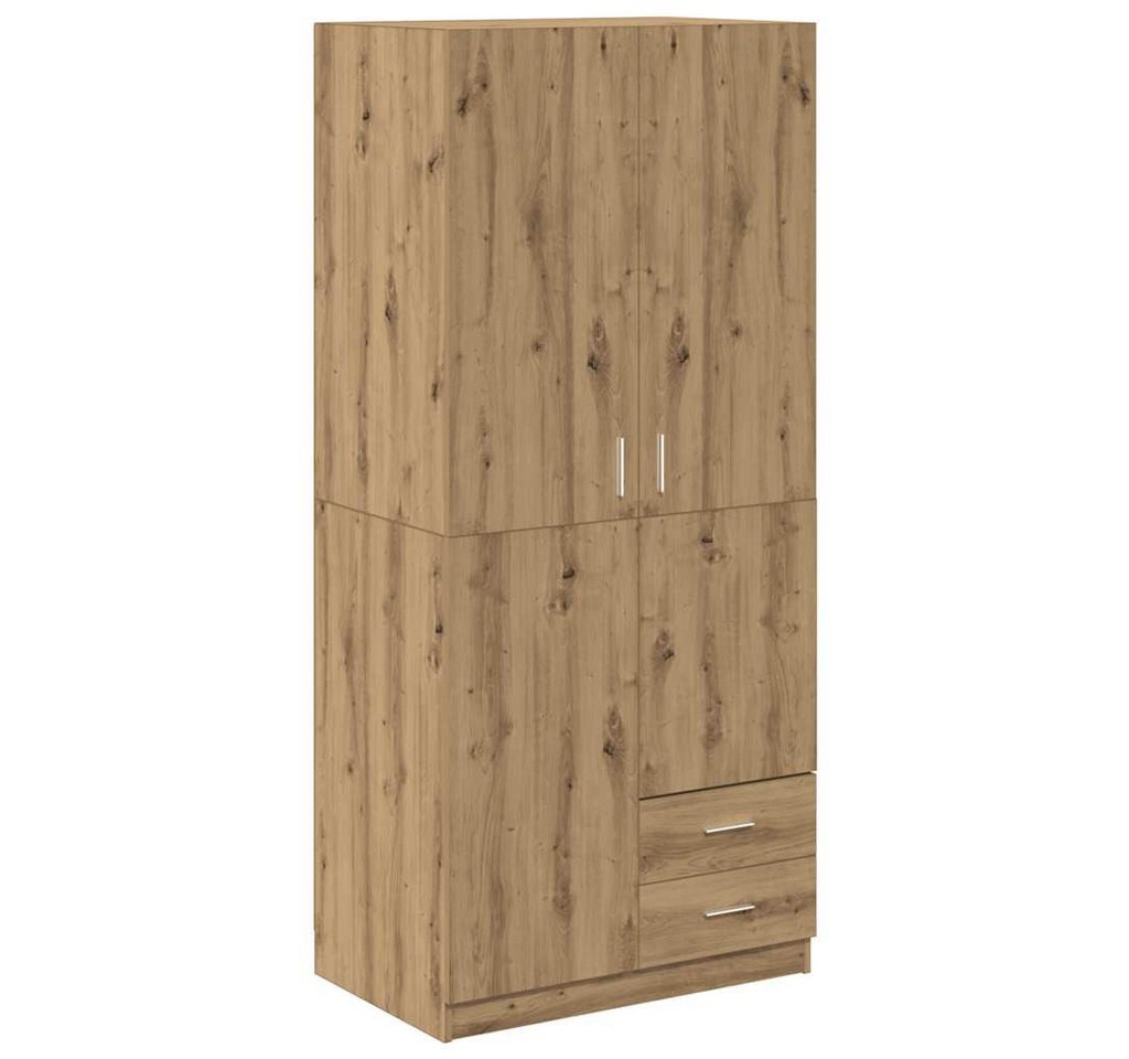 vidaXL Kleiderschrank Kleiderschrank Artisan-Eiche 80x52x180 cm Spanplatte von vidaXL