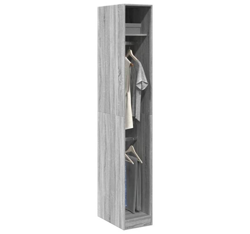 vidaXL Kleiderschrank Kleiderschrank Grau Sonoma 30x50x200 cm Spanplatte von vidaXL