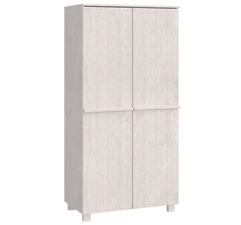 vidaXL Kleiderschrank Kleiderschrank HAMAR Weiß 89x50x180 cm Massivholz Kiefer (1-St) von vidaXL