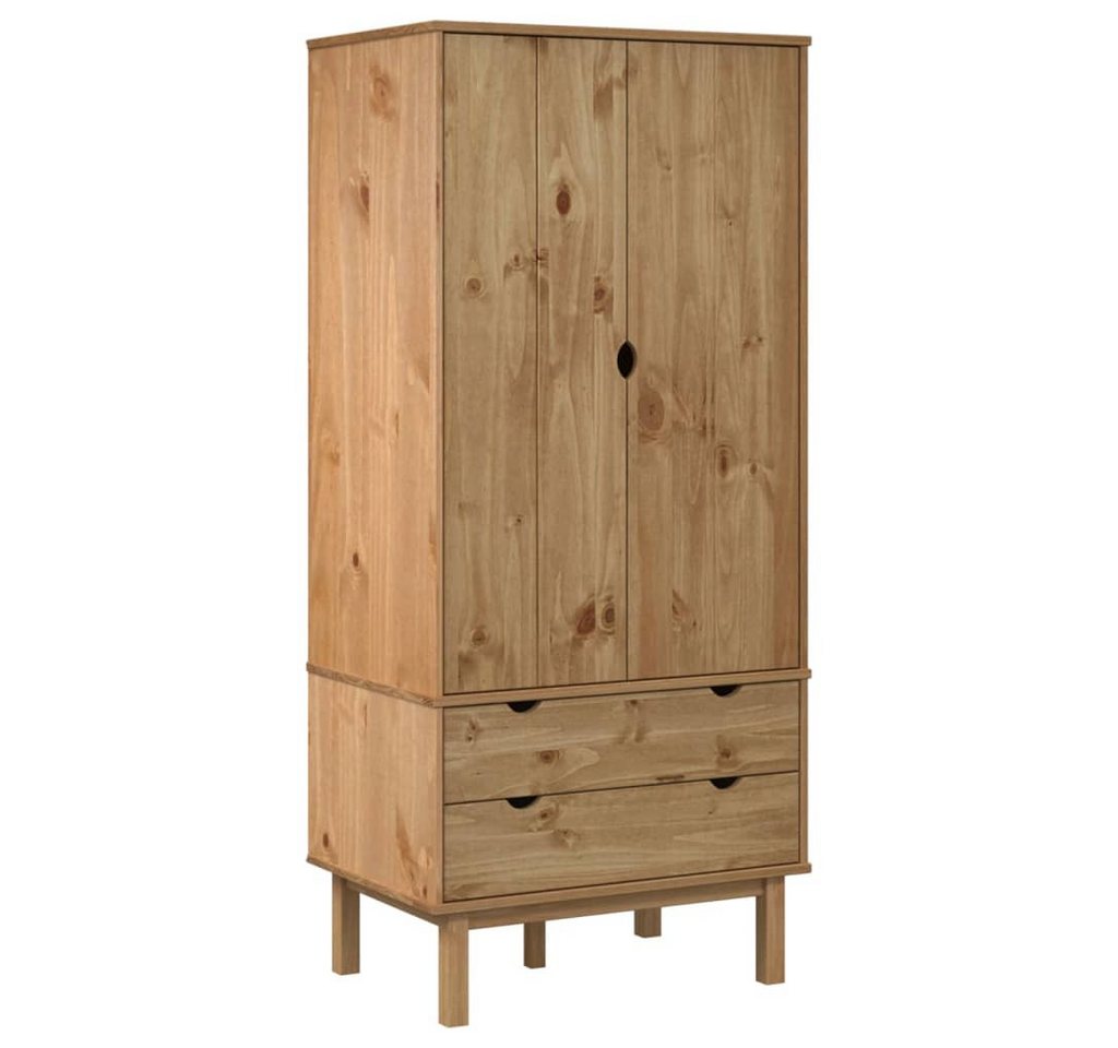 vidaXL Kleiderschrank Kleiderschrank OTTA 76,5x53x172 cm Massivholz Kiefer (1-St) von vidaXL