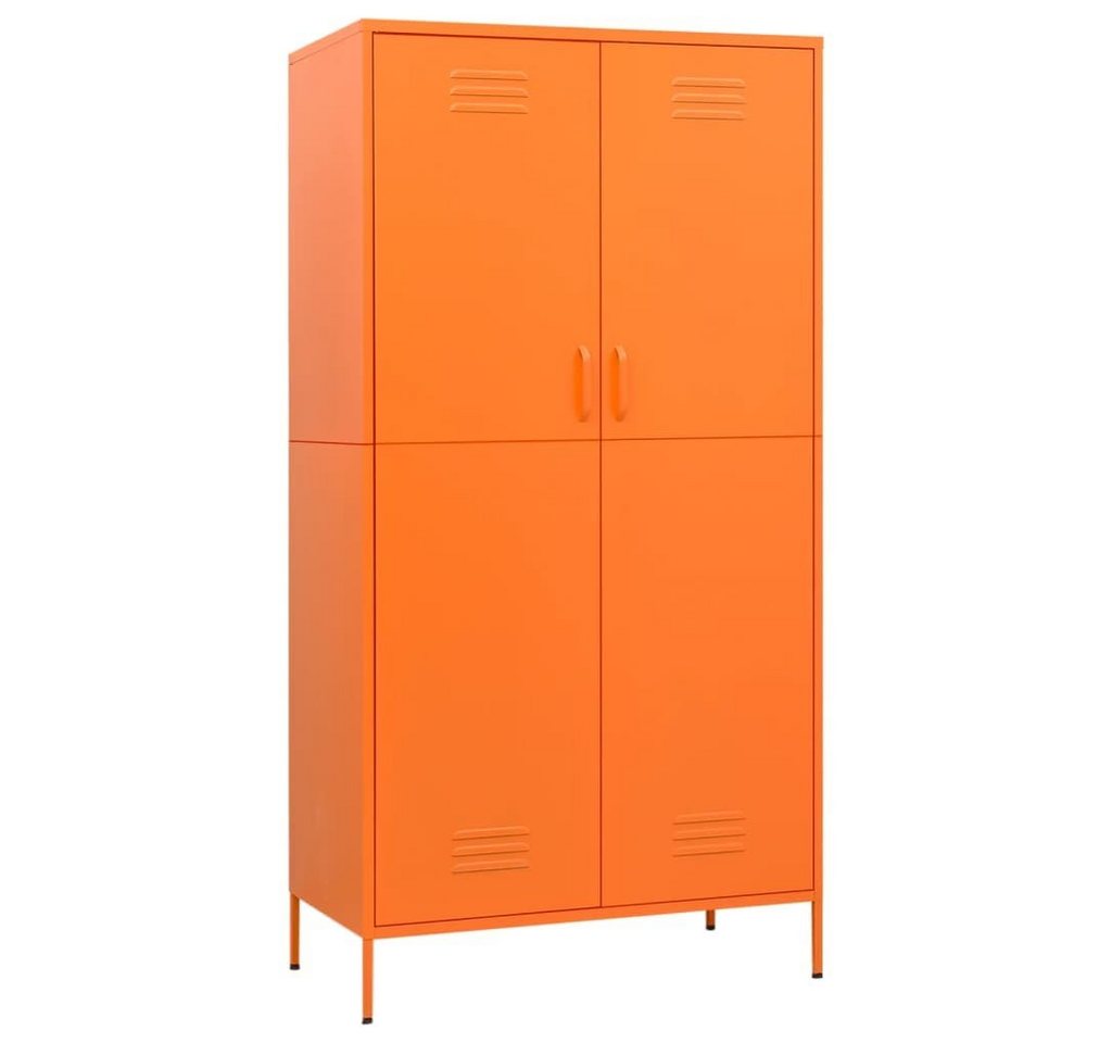 vidaXL Kleiderschrank Kleiderschrank Orange 90x50x180 cm Stahl (1-St) von vidaXL