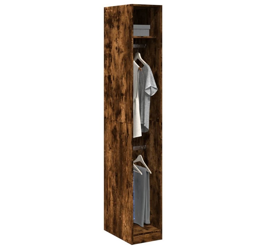 vidaXL Kleiderschrank Kleiderschrank Räuchereiche 30x50x200 cm Spanplatte von vidaXL