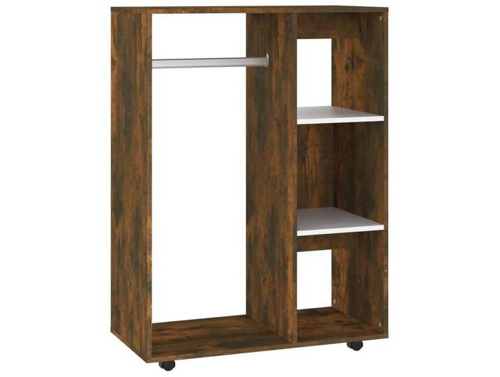 vidaXL Kleiderschrank Kleiderschrank Räuchereiche 80x40x110 cm Spanplatte, braun von vidaXL