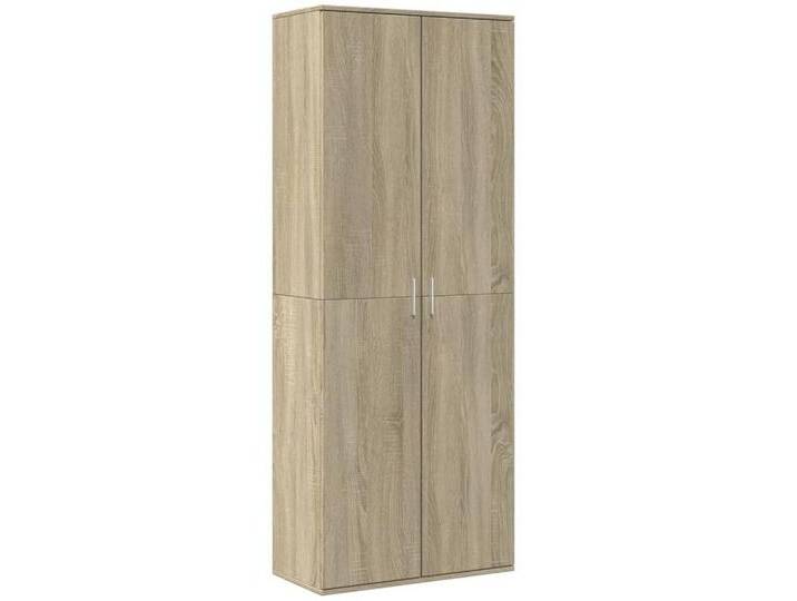 vidaXL Kleiderschrank Kleiderschrank Sonoma Eiche 70x35x180 cm Spanplatte, braun von vidaXL