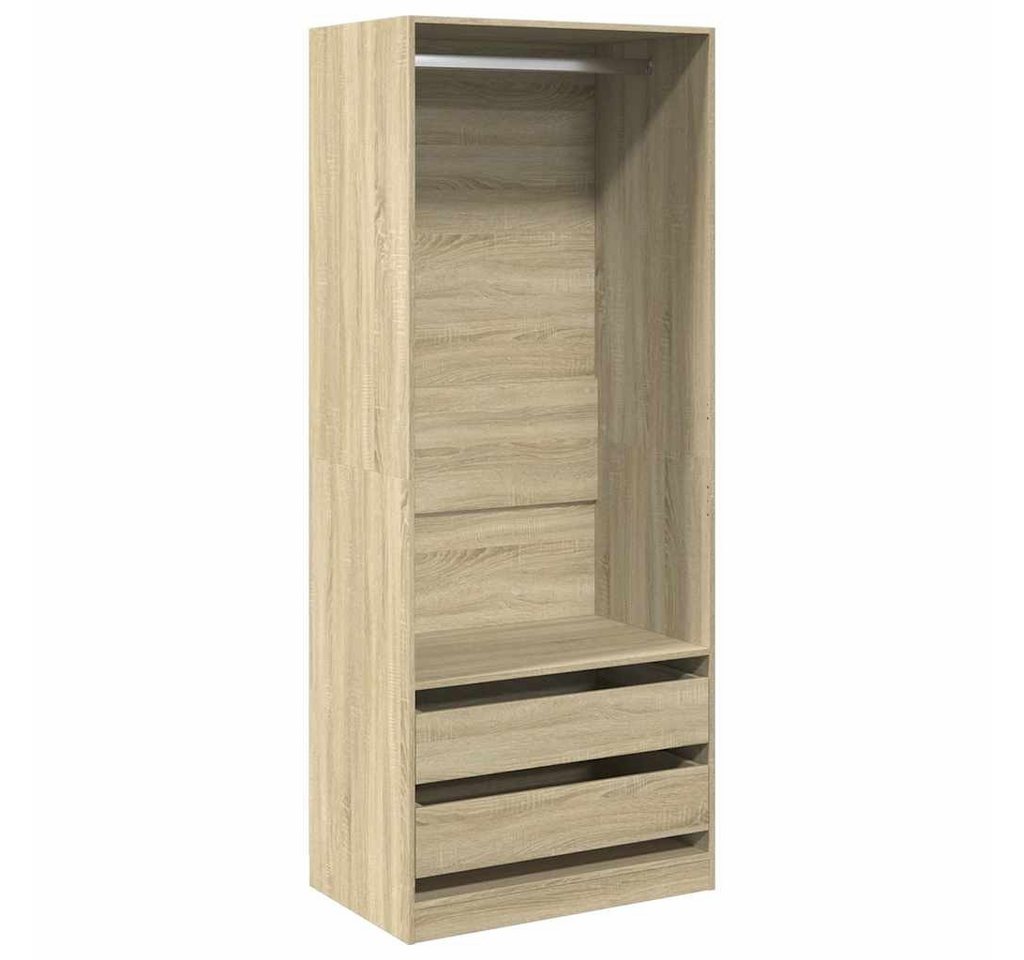 vidaXL Kleiderschrank Kleiderschrank Sonoma-Eiche 80x50x200 cm Holzwerkstoff (1-St) von vidaXL