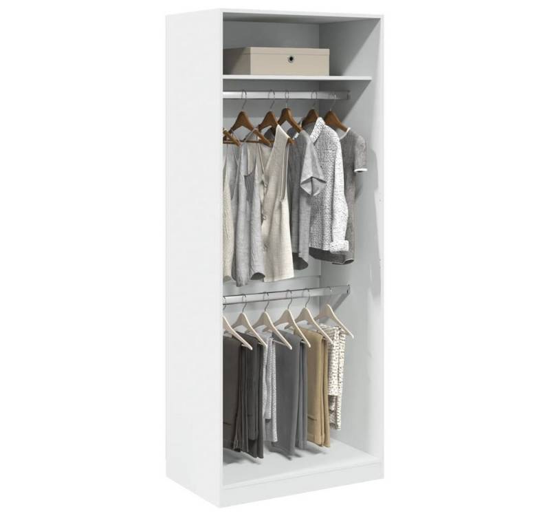 vidaXL Kleiderschrank Kleiderschrank Weiß 80x50x200 cm Spanplatte von vidaXL