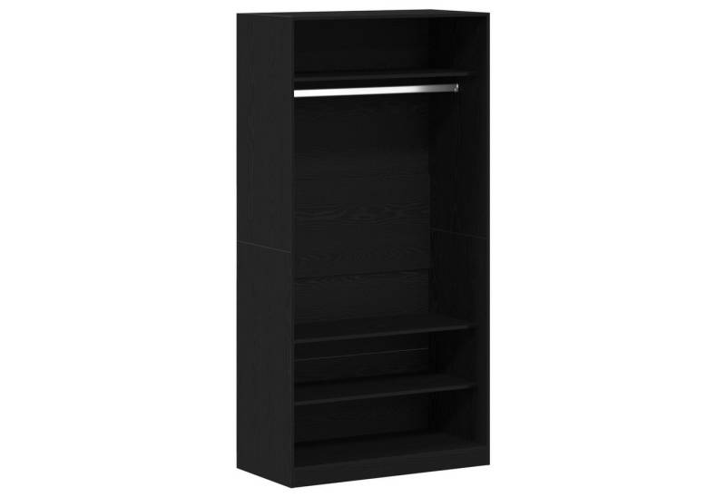 vidaXL Kleiderschrank Kleiderschrank in Schwarz mit Eiche 100x50x200 cm aus Holzwerkstoff (1-St) von vidaXL