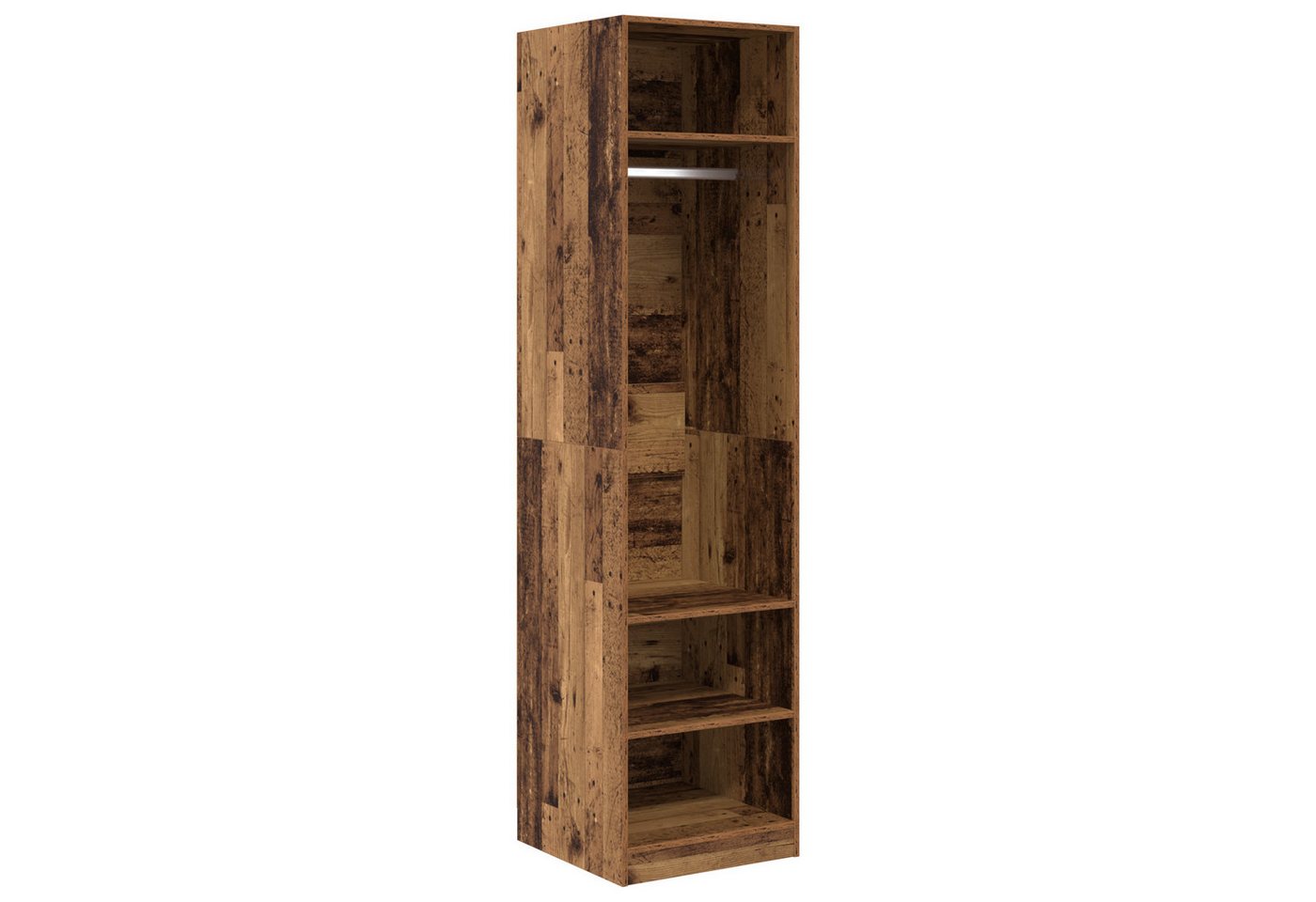 vidaXL Kleiderschrank Kleiderschrank mit Regal Altholz 50 x 50 x 200 cm Holzwerkstoff (1-St) von vidaXL
