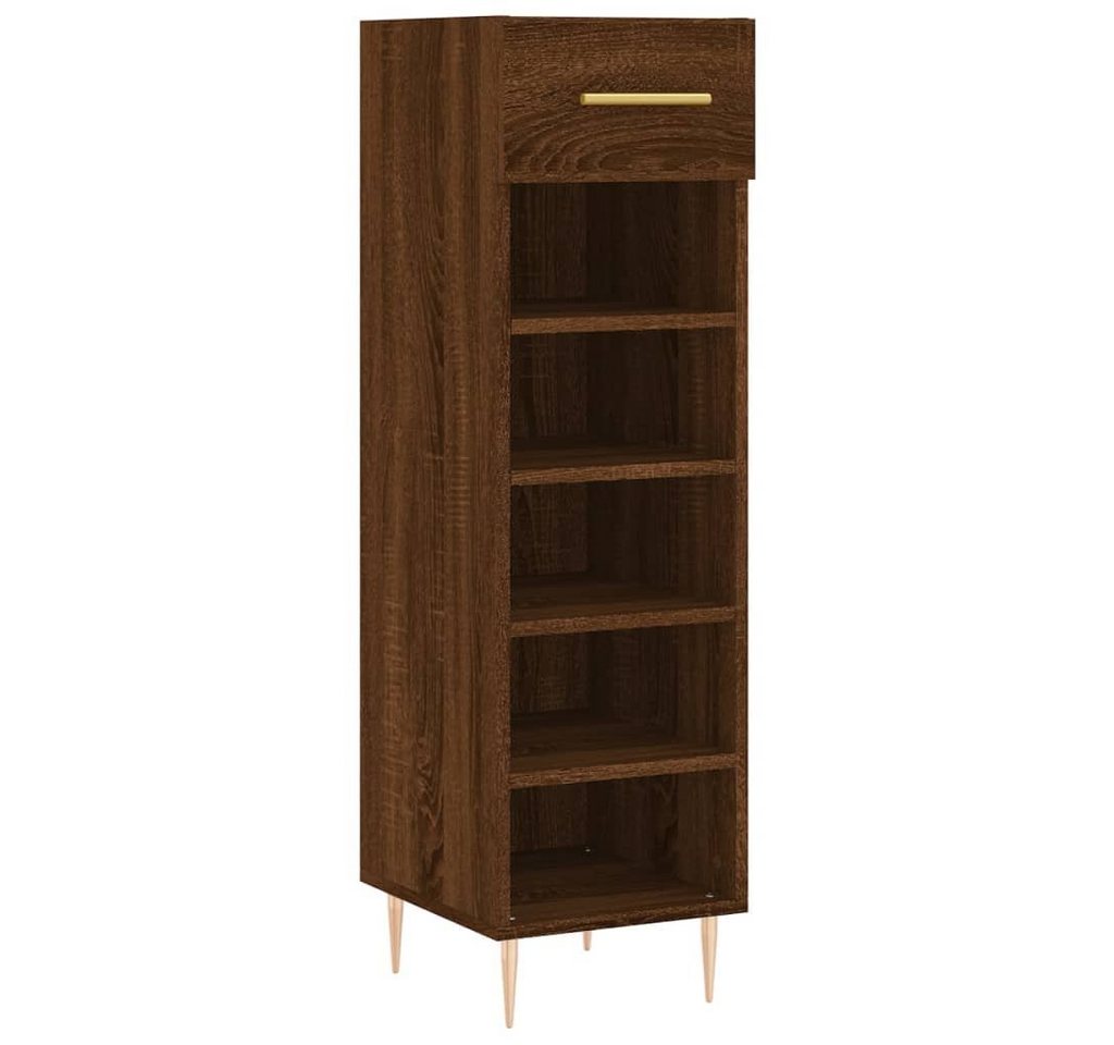 vidaXL Kleiderschrank Schuhschrank Braun Eichen-Optik 30x35x105 cm Holzwerkstoff (1-St) von vidaXL