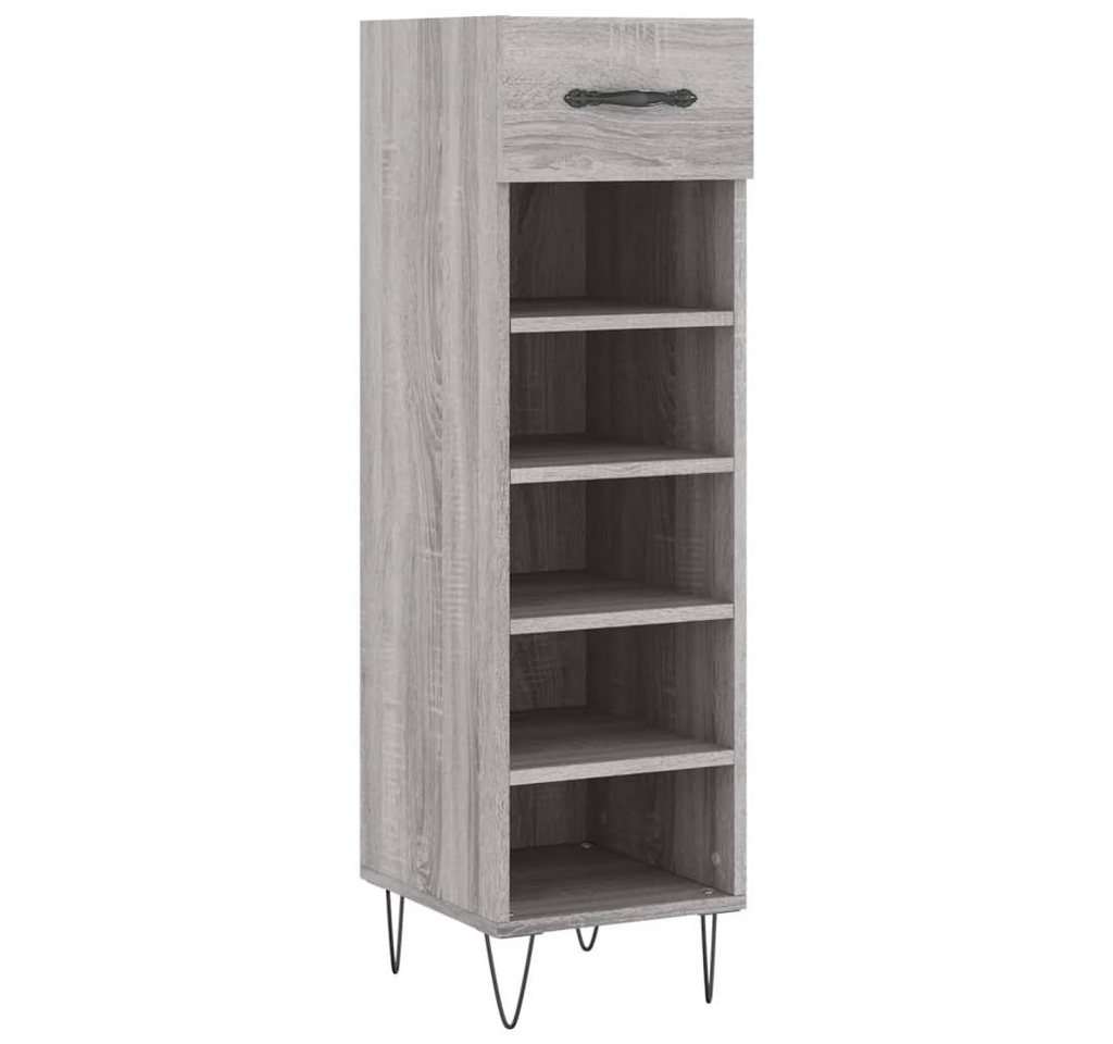 vidaXL Kleiderschrank Schuhschrank Grau Sonoma 30x35x105 cm Holzwerkstoff (1-St) von vidaXL