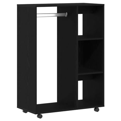 vidaXL Kleiderschrank Schwarz Eichen-Optik 80x40x110 cm Holzwerkstoff vidaXL Kleiderschrank Schwarz Eichen-Optik 80x40x110 cm Holzwerkstoff von vidaXL