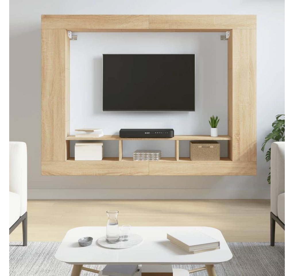 vidaXL Kleiderschrank TV-Schrank Sonoma-Eiche 152x22x113 cm Holzwerkstoff (1-St) von vidaXL